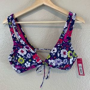 Xhilaration floral bikini top